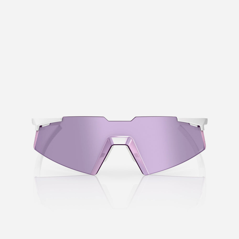 Kính 100% A2 - Aspire Matte White Hiper® Pink Lavender Lens - Supersports Vietnam