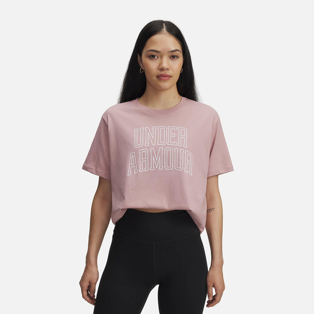 Áo Thun Nữ Under Armour Rival Oversized Campus - Supersports Vietnam