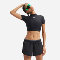 Áo Bó Crop-Top Nữ Under Armour HeatGear® Mock Short-Sleeve - Supersports Vietnam