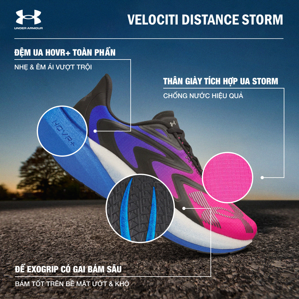 Giày Chạy Bộ Unisex Under Armour Velociti Distance Storm - Supersports Vietnam