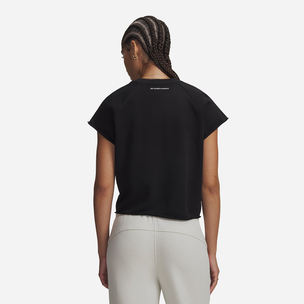 Áo Thun Nữ Under Armour Icon Wordmark Cut Off Short Sleeve - Supersports Vietnam
