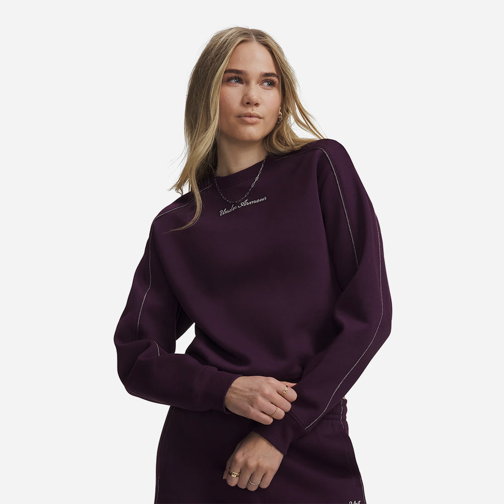 Áo Hoodie Nữ Under Armour Rival Shimmer Crew - Supersports Vietnam