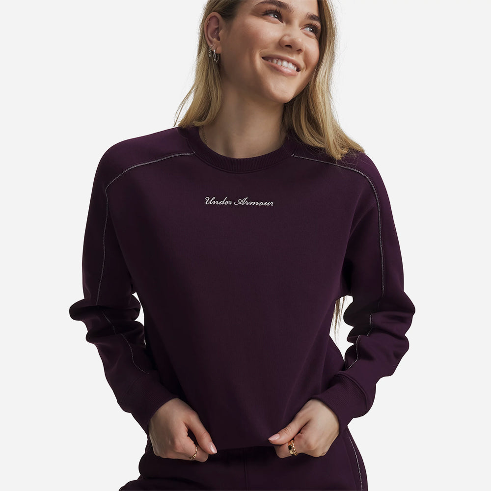 Áo Hoodie Nữ Under Armour Rival Shimmer Crew - Supersports Vietnam