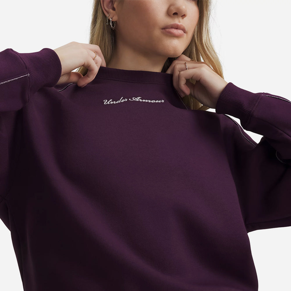 Áo Hoodie Nữ Under Armour Rival Shimmer Crew - Supersports Vietnam