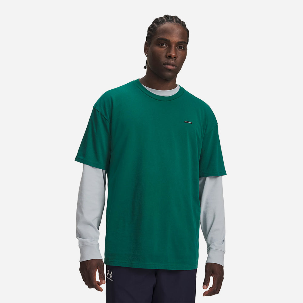Áo Thun Nam Under Armour Heavyweight Wash Oversized Short Sleeve - Supersports Vietnam