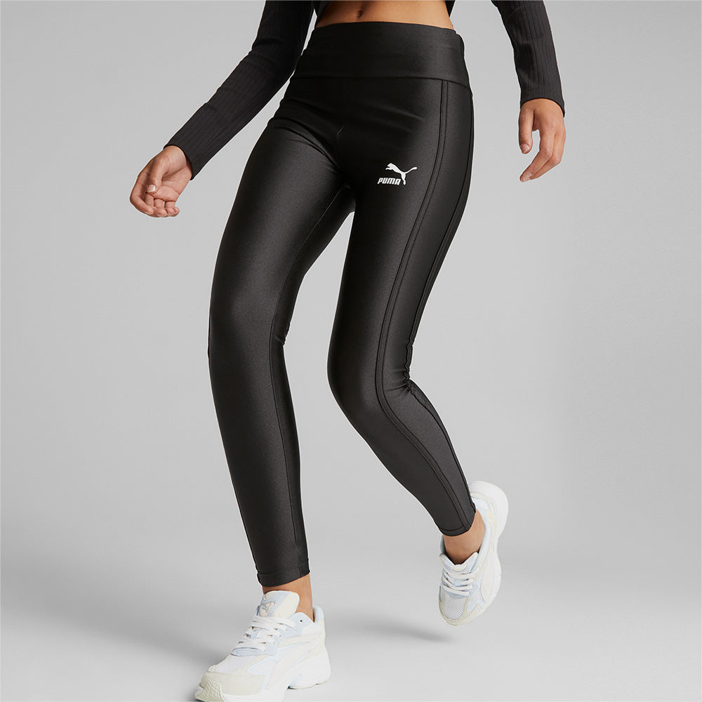 Quần Ôm Dài Nữ Puma T7 High Waist Shiny - Supersports Vietnam