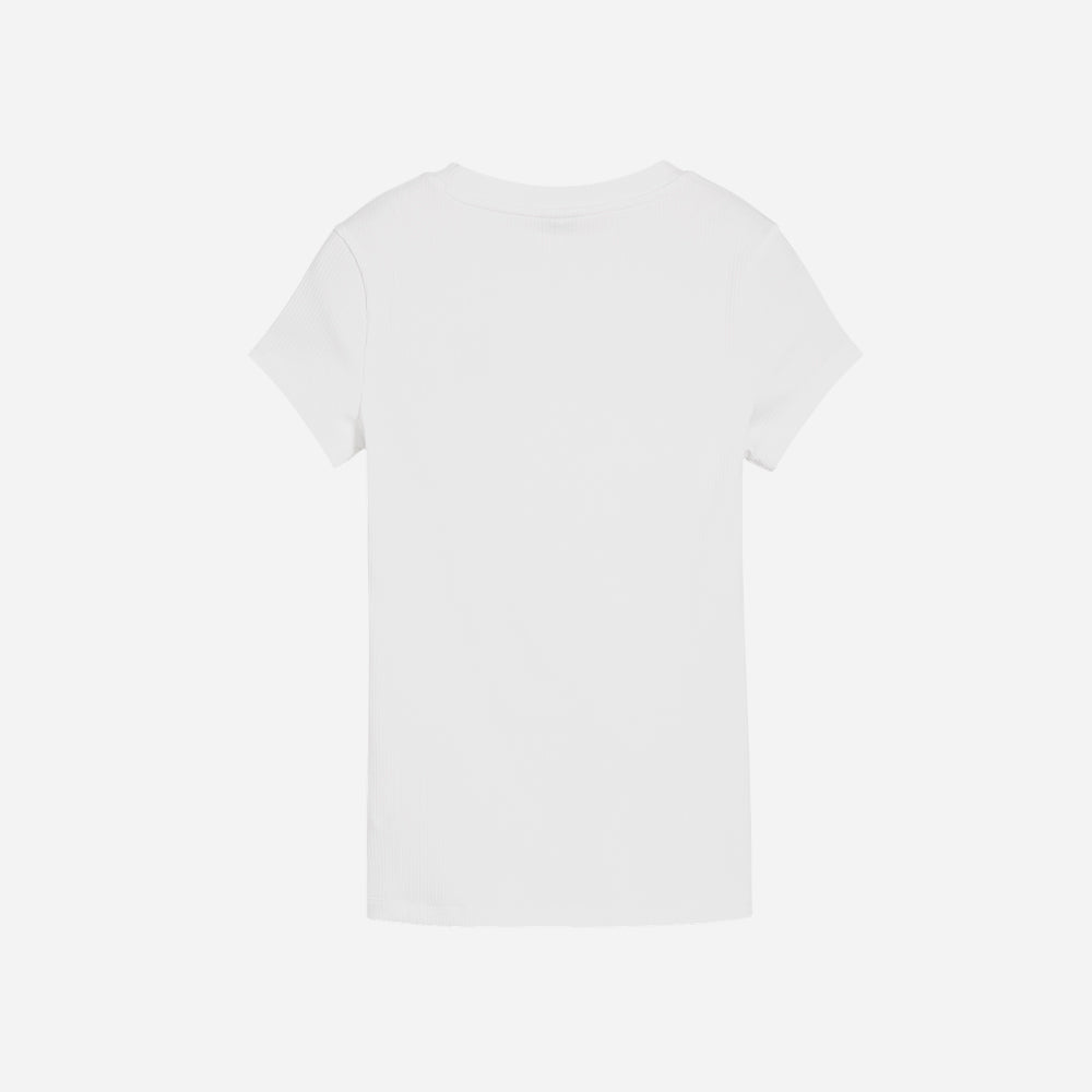 Áo Thun Nữ Puma Classics Ribbed Slim - Trắng - Supersports Vietnam