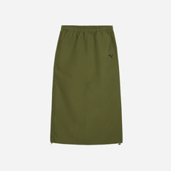 Women's Puma Dare To Midi Woven Skirt - Army Green