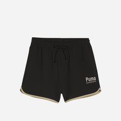 Women's Puma Team Woven Shorts - Black