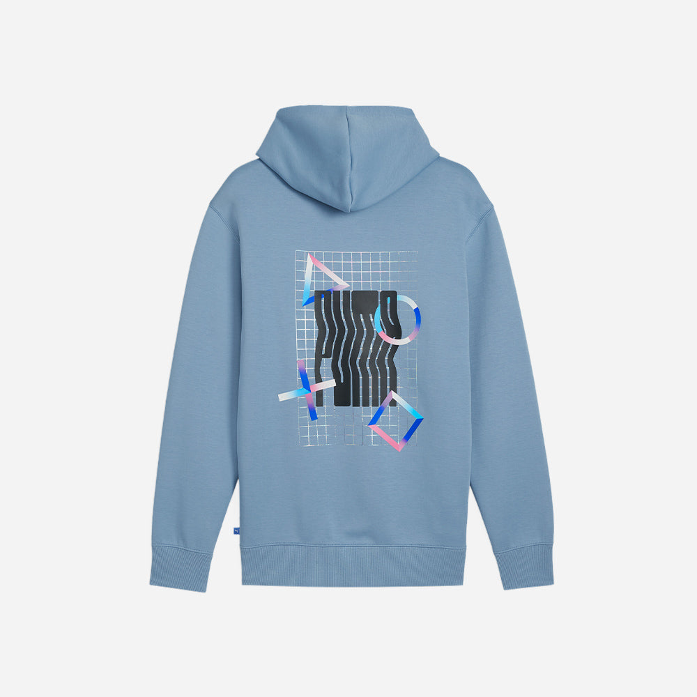 Áo Hoodie Nam Puma X-Playstation - Xanh Dương - Supersports Vietnam