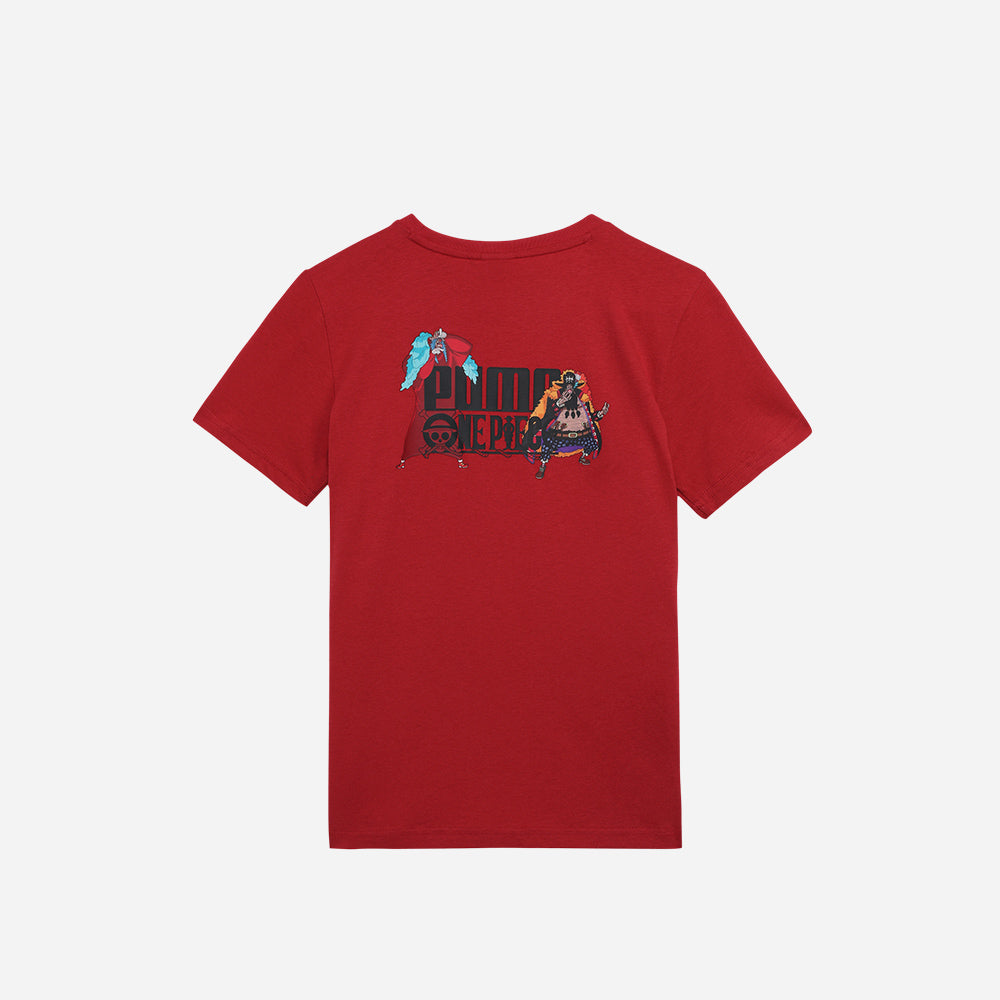 Áo Thun Bé Trai Puma X One Piece Graphic Club - Đỏ - Supersports Vietnam