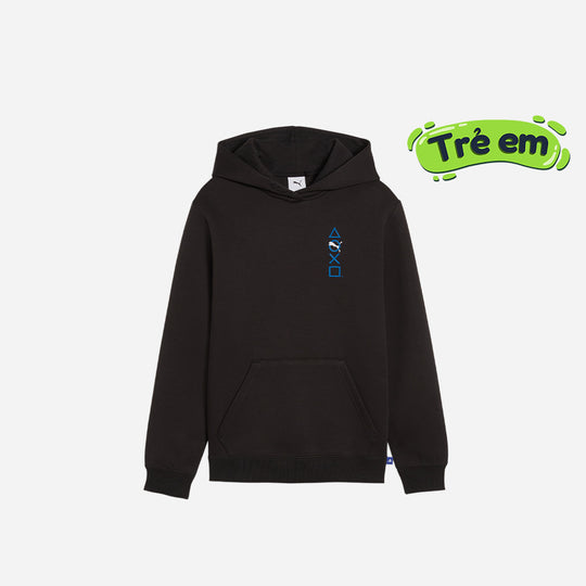 Áo Hoodie Bé Trai Puma X-Playstation - Đen