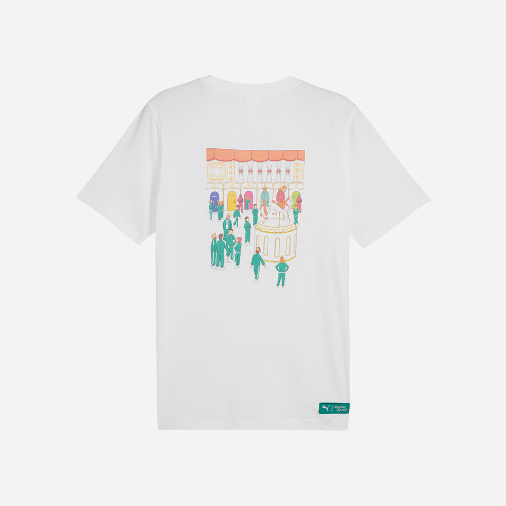 Áo Thun Tay Ngắn Nam Puma Squid Game Graphic - Trắng - Supersports Vietnam