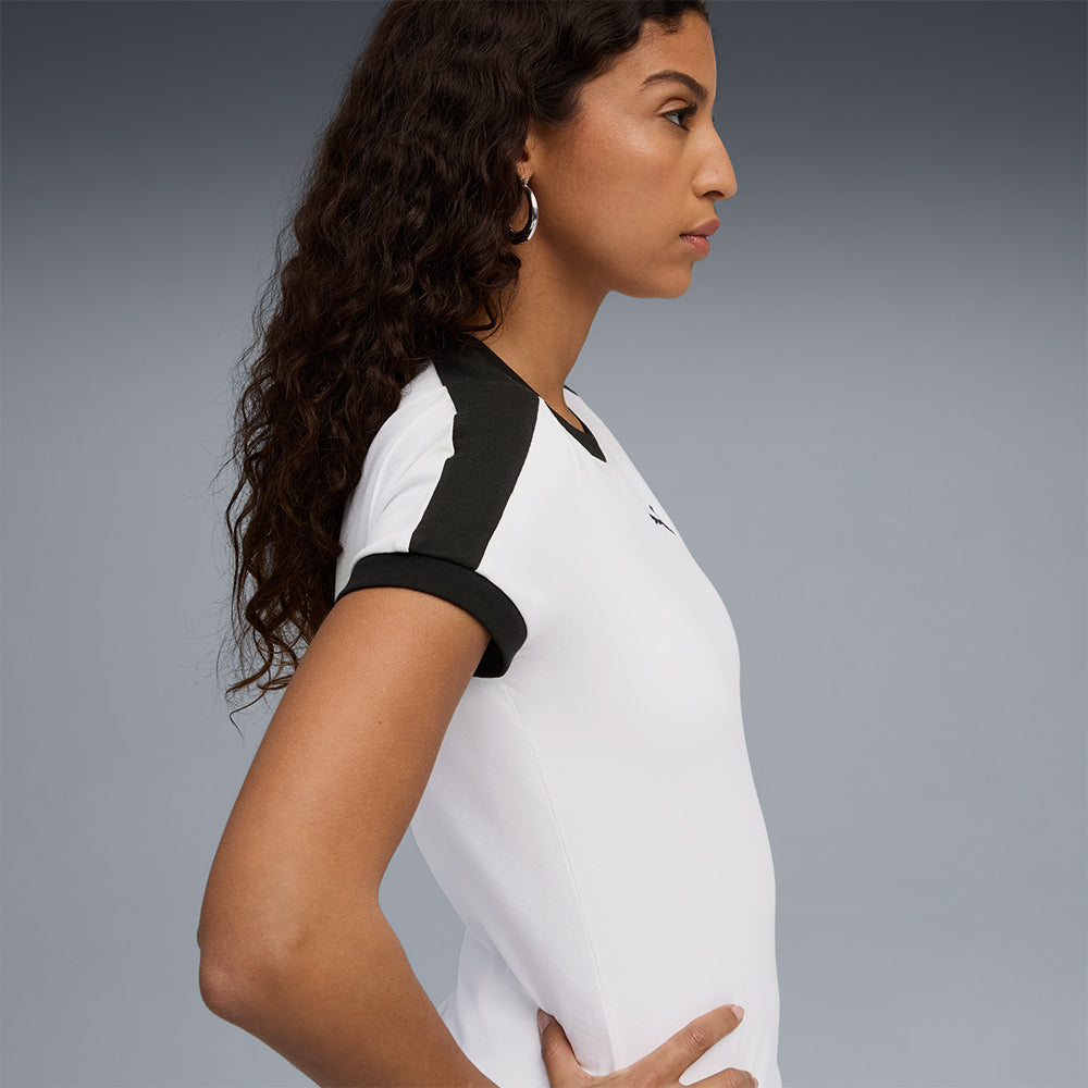 Áo Thun Nữ Puma T7 Slim - Trắng - Supersports Vietnam
