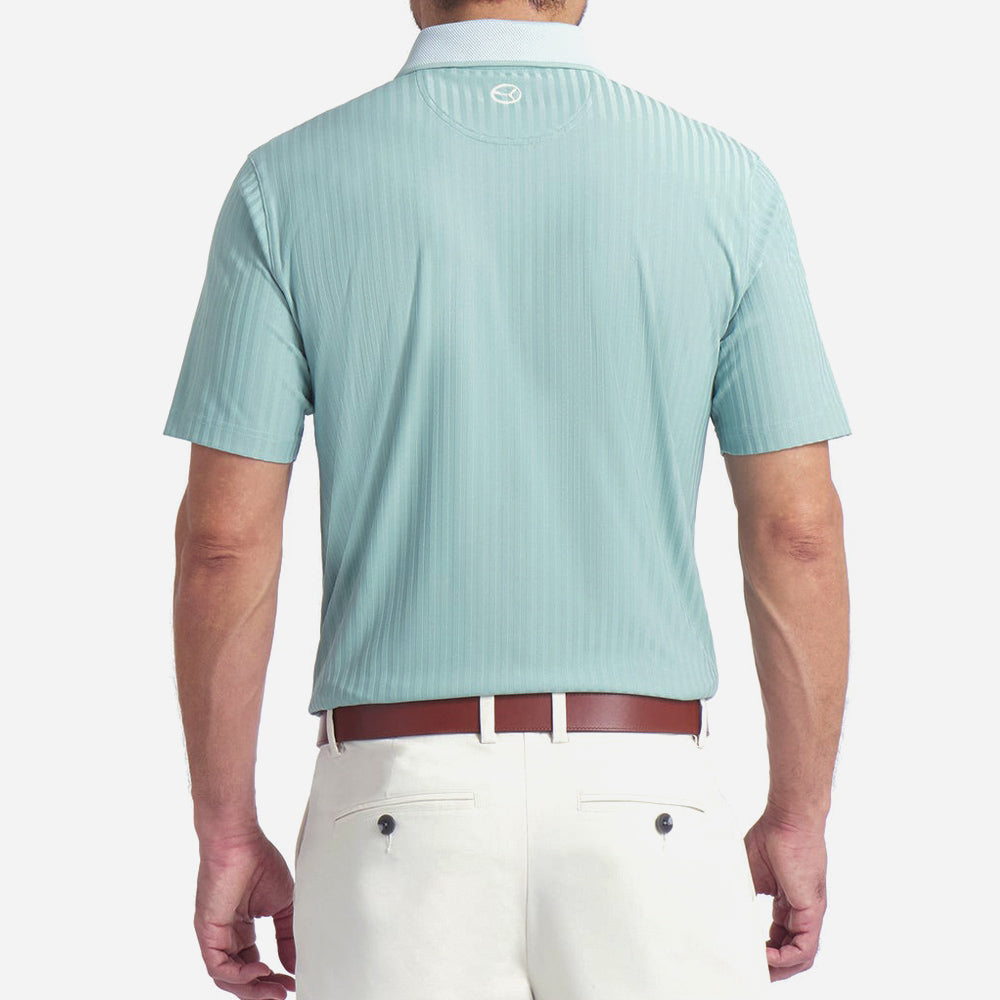 Áo Polo Golf Nam Puma Mattr Stripe Jacquard - Xanh Mint - Supersports Vietnam