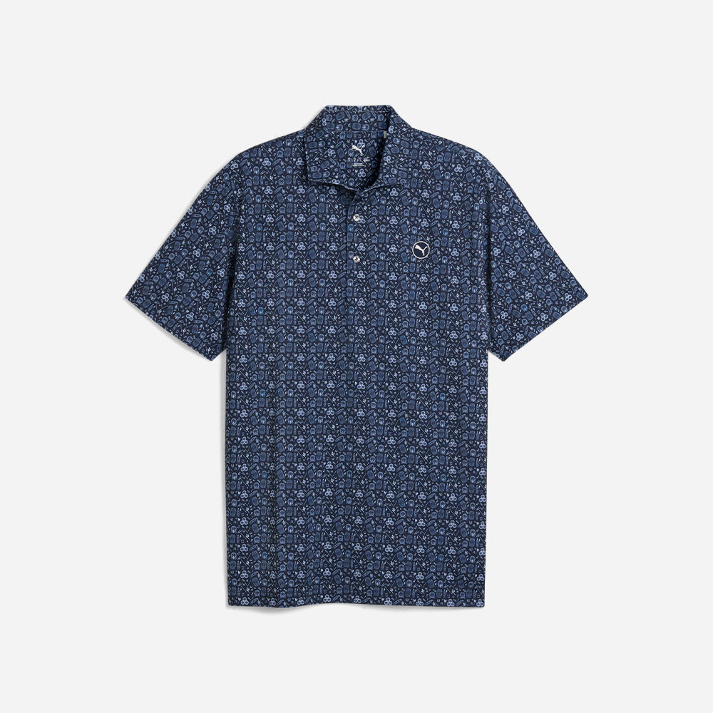 Áo Polo Golf Nam Puma Mattr Port - Xanh Navy - Supersports Vietnam