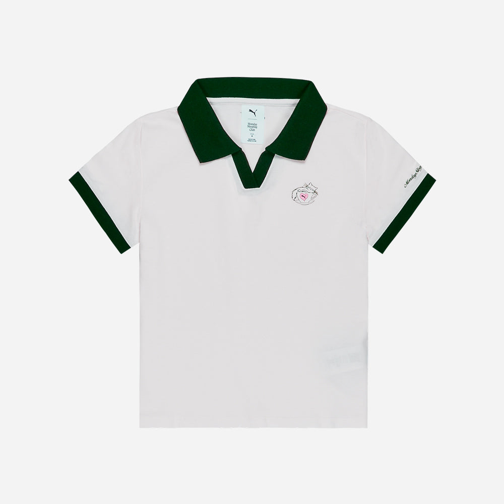 Áo Polo Nữ Puma X Monday Sleeping Club Short Sleeve - Trắng - Supersports Vietnam