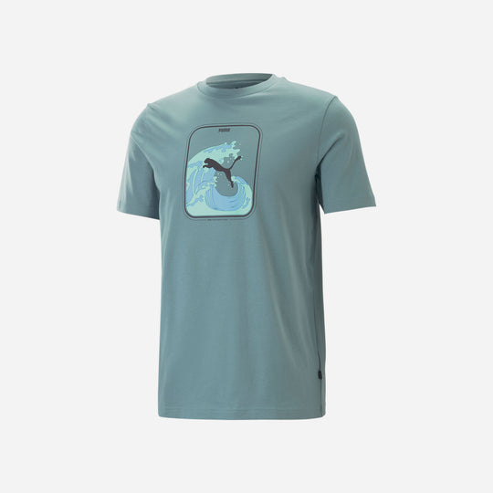 Men's Puma Graphics Wave T-Shirt - Mint