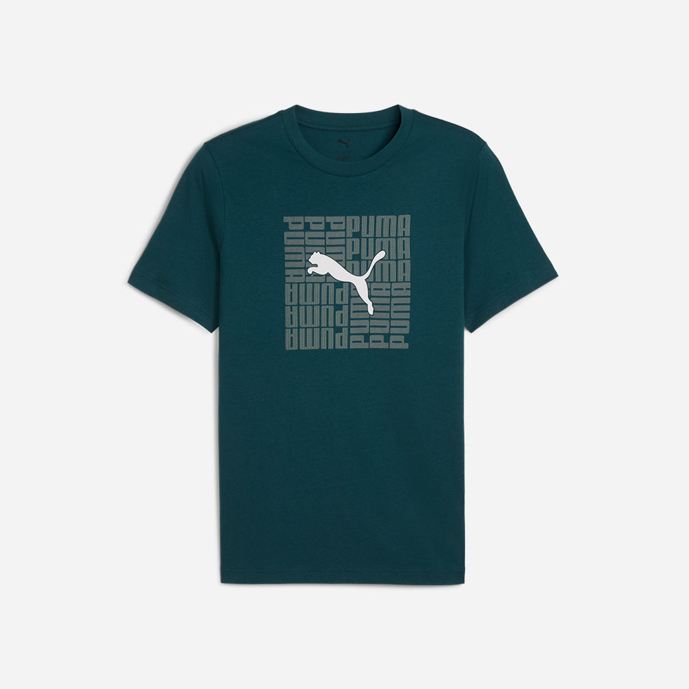 Áo Thun Nam Puma Graphic Box - Xanh Navy - Supersports Vietnam