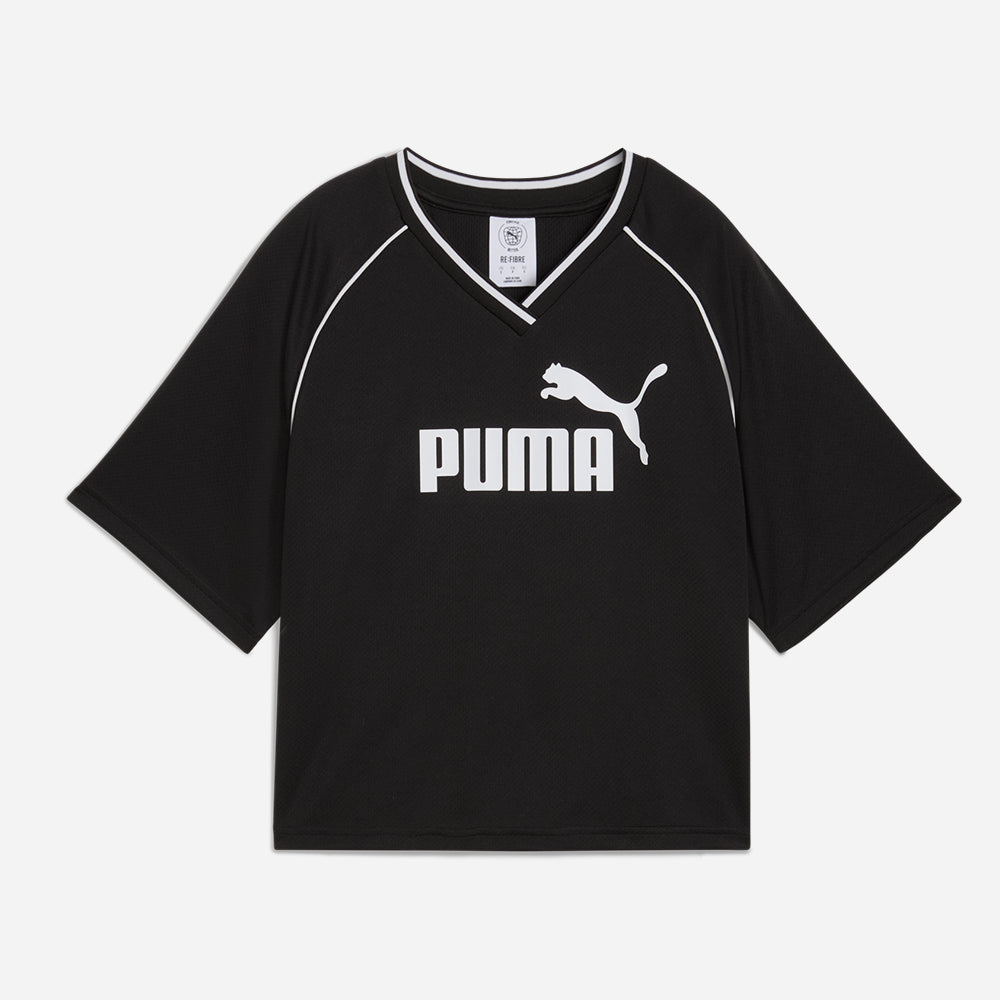 Áo Crop-Top Nữ Puma Essentials Relaxed - Đen - Supersports Vietnam