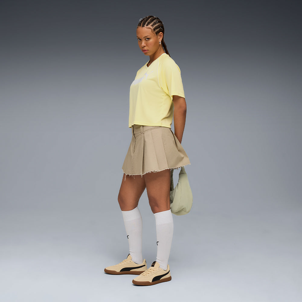 Áo Crop-Top Nữ Puma Essentials Relaxed - Vàng - Supersports Vietnam