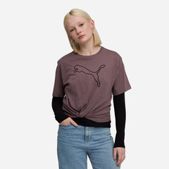 Áo Thun Nữ Puma Her Relaxed Graphic - Nâu