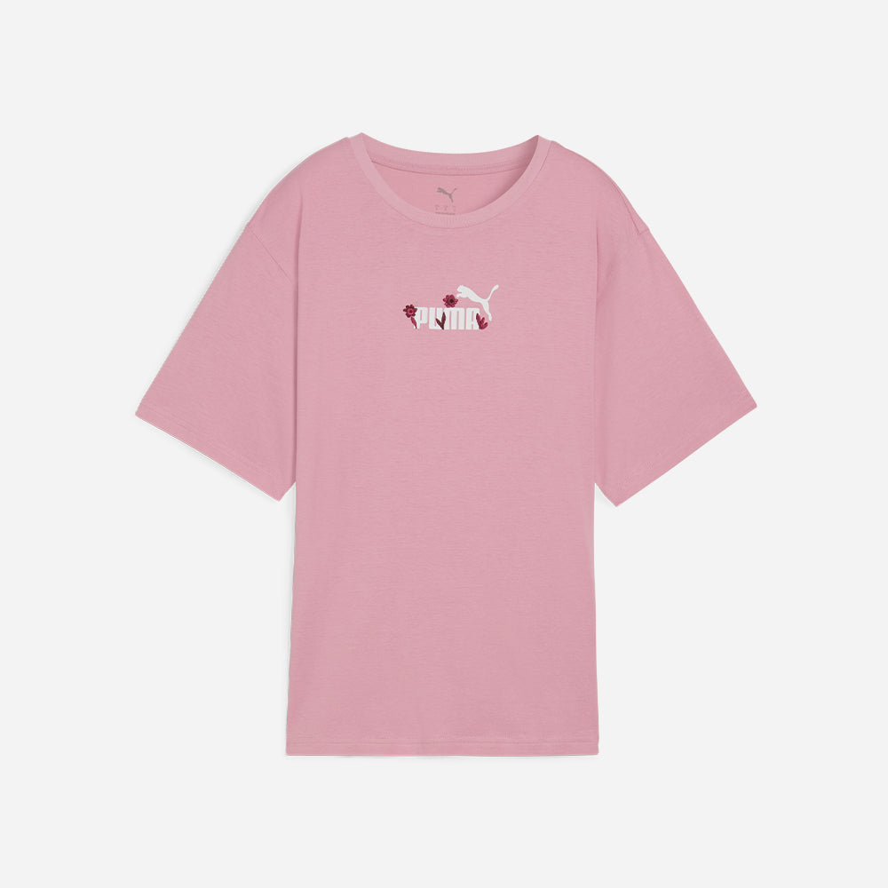 Áo Thun Nữ Puma Essentials Nature 2.0 Relaxed Graphic - Hồng - Supersports Vietnam
