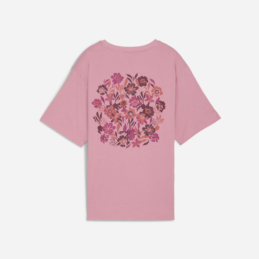 Áo Thun Nữ Puma Essentials Nature 2.0 Relaxed Graphic - Hồng - Supersports Vietnam