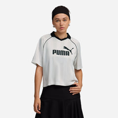 Áo Thun Đá Bóng Nữ Puma Essential - Trắng - Supersports Vietnam