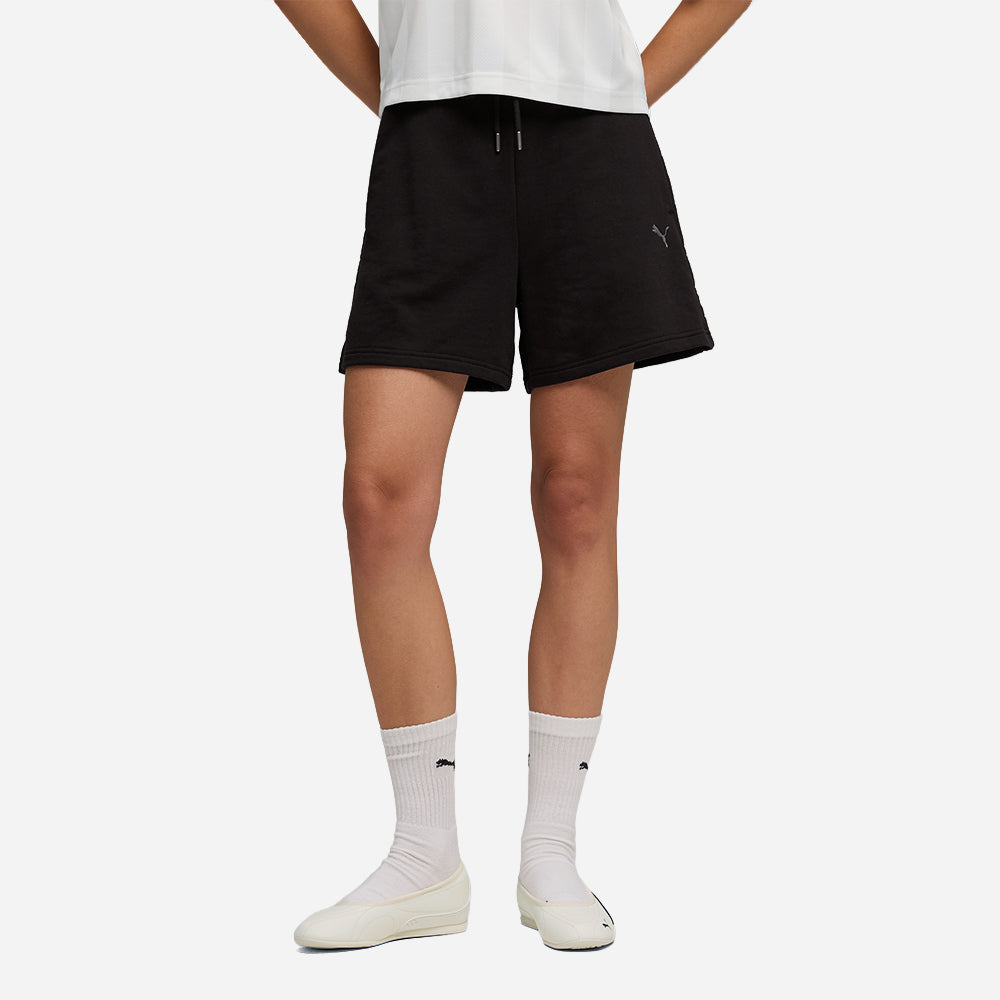 Quần Ngắn Thời Trang Nữ Puma Her High-Waist 5 Inch - Đen - Supersports Vietnam