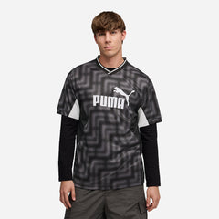 Áo Thun Đá Bóng Nam Puma Essentials Block Relaxed - Đen - Supersports Vietnam