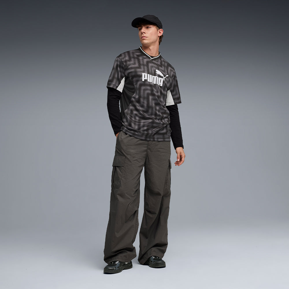 Áo Thun Đá Bóng Nam Puma Essentials Block Relaxed - Đen - Supersports Vietnam