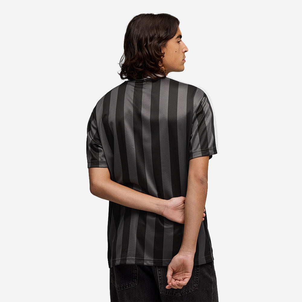 Áo Thun Đá Bóng Nam Puma Essentials T7 Relaxed Striped - Đen - Supersports Vietnam