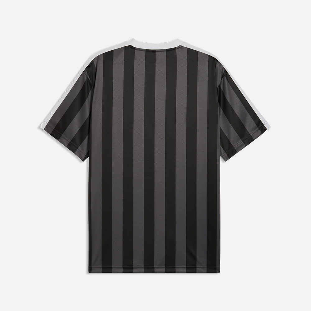Áo Thun Đá Bóng Nam Puma Essentials T7 Relaxed Striped - Đen - Supersports Vietnam