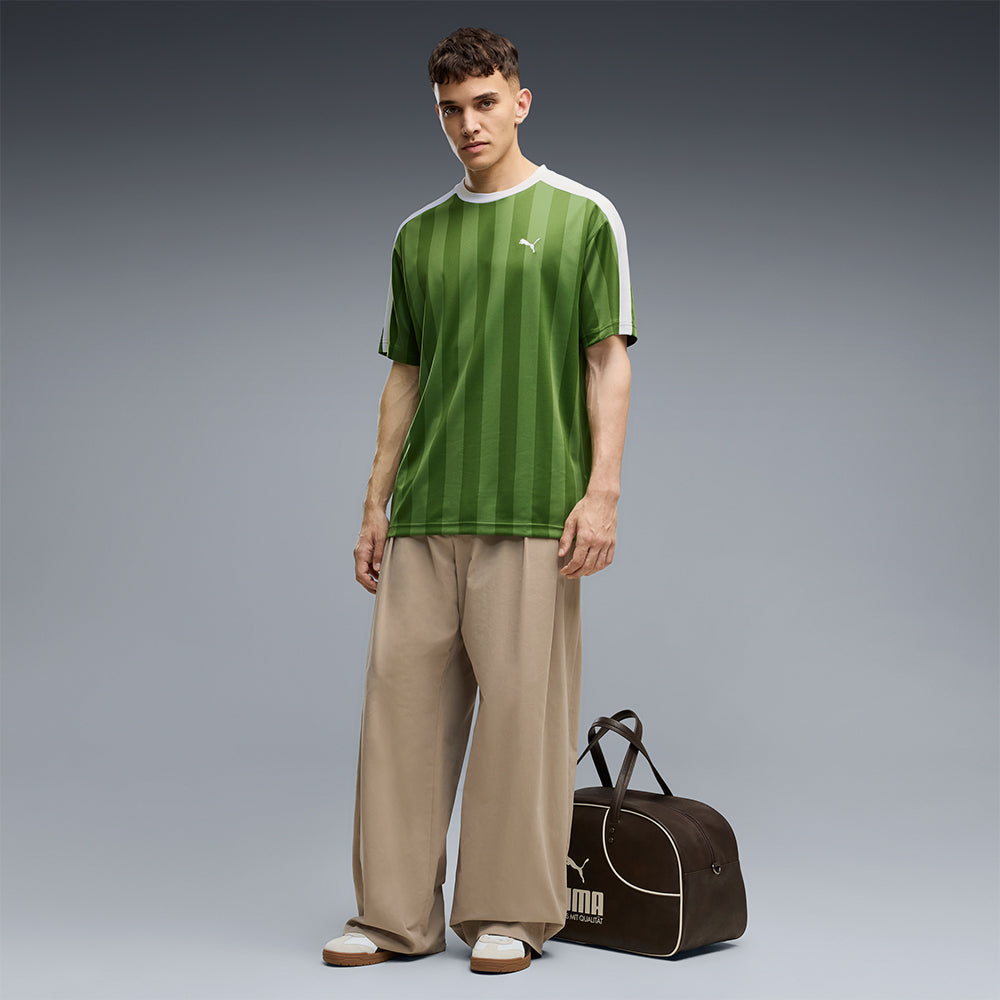 Áo Thun Đá Bóng Nam Puma Essentials T7 Relaxed - Xanh Lá - Supersports Vietnam