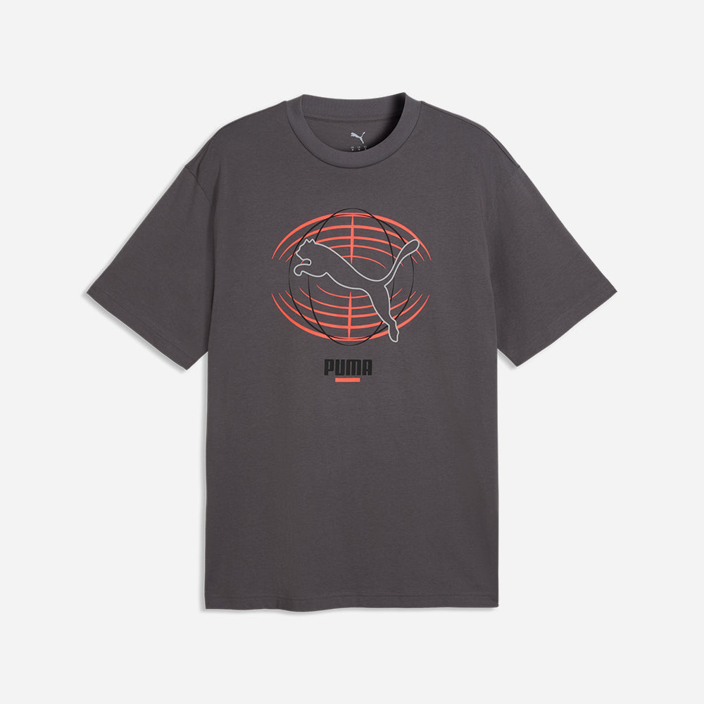 Áo Thun Nam Puma Pumatech Graphic - Xám - Supersports Vietnam