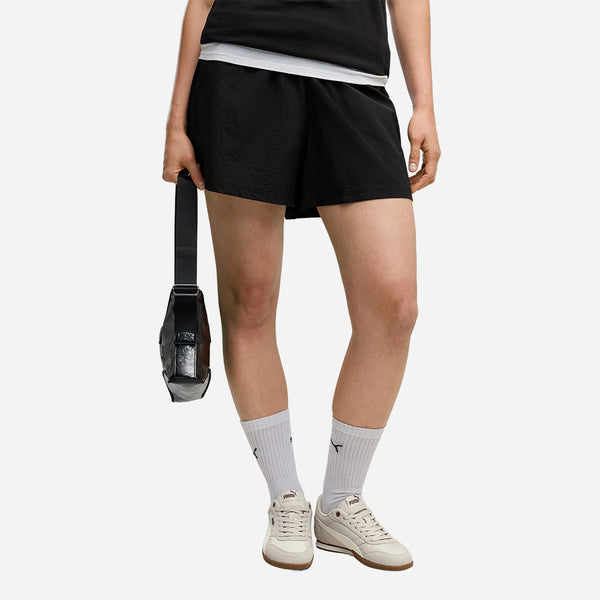 Quần Ngắn Thời Trang Nữ Puma Pumatech Sense Woven - Đen - Supersports Vietnam