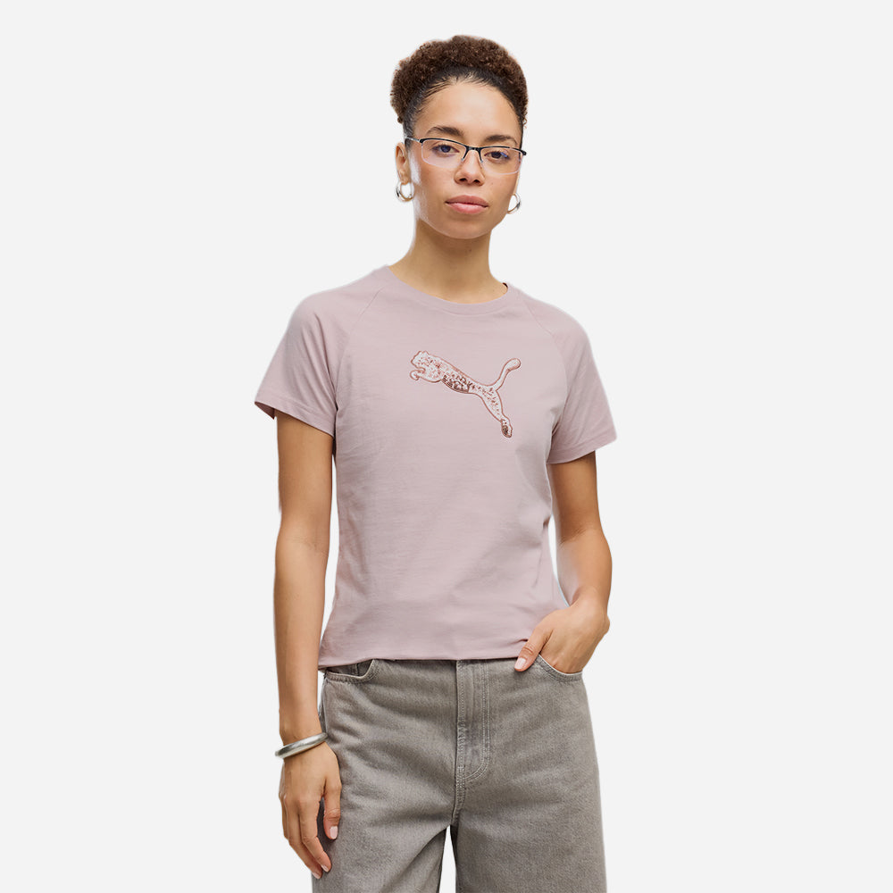 Áo Thun Nữ Puma Essentials Sequins - Hồng - Supersports Vietnam