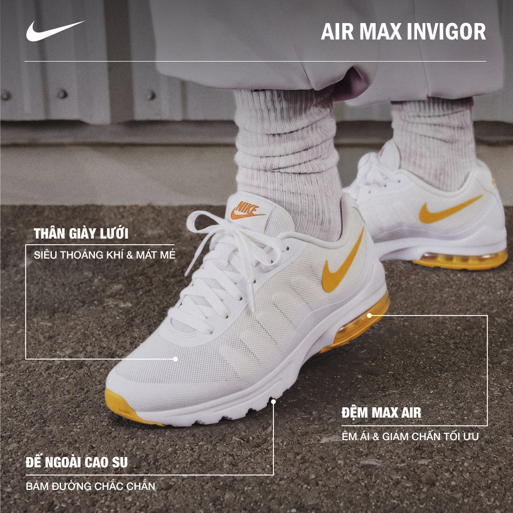 Giày Sneaker Nam Nike Air Max Invigor - Trắng - Supersports Vietnam