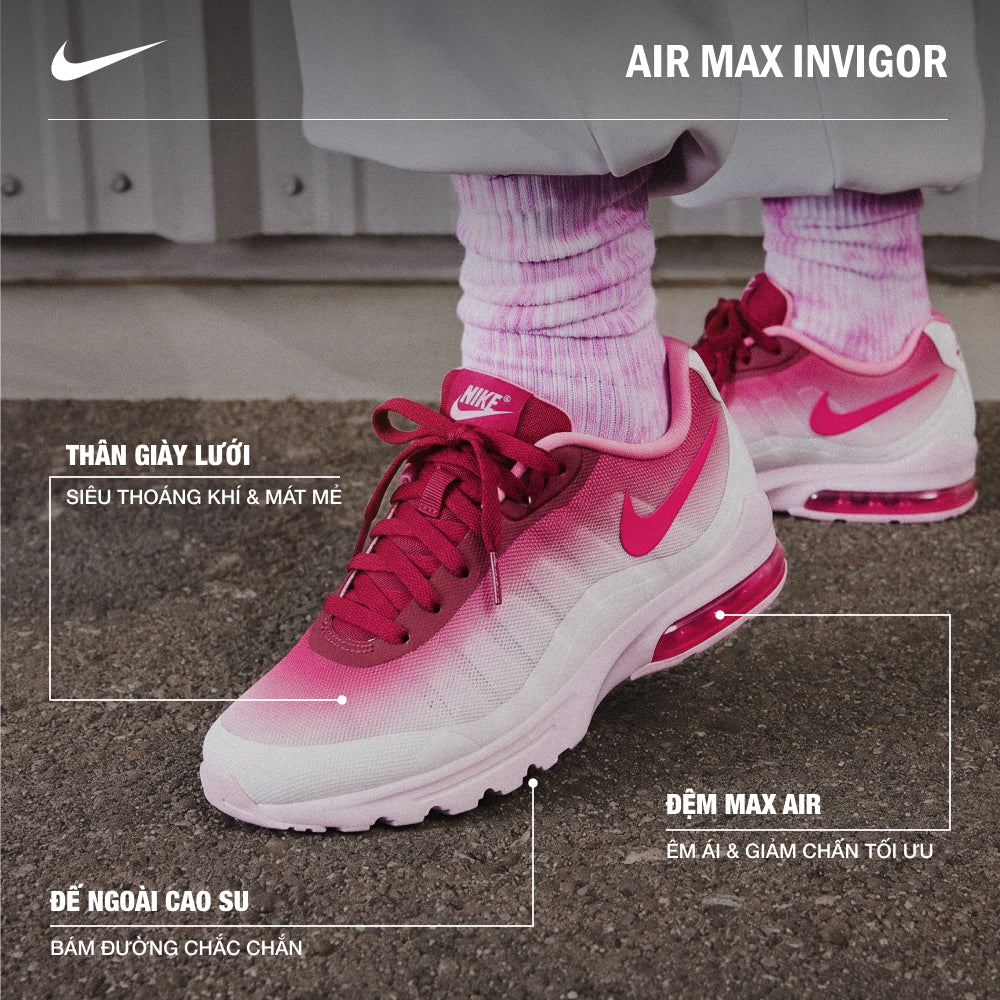 Giày Sneaker Nữ Nike Air Max Invigor - Hồng - Supersports Vietnam