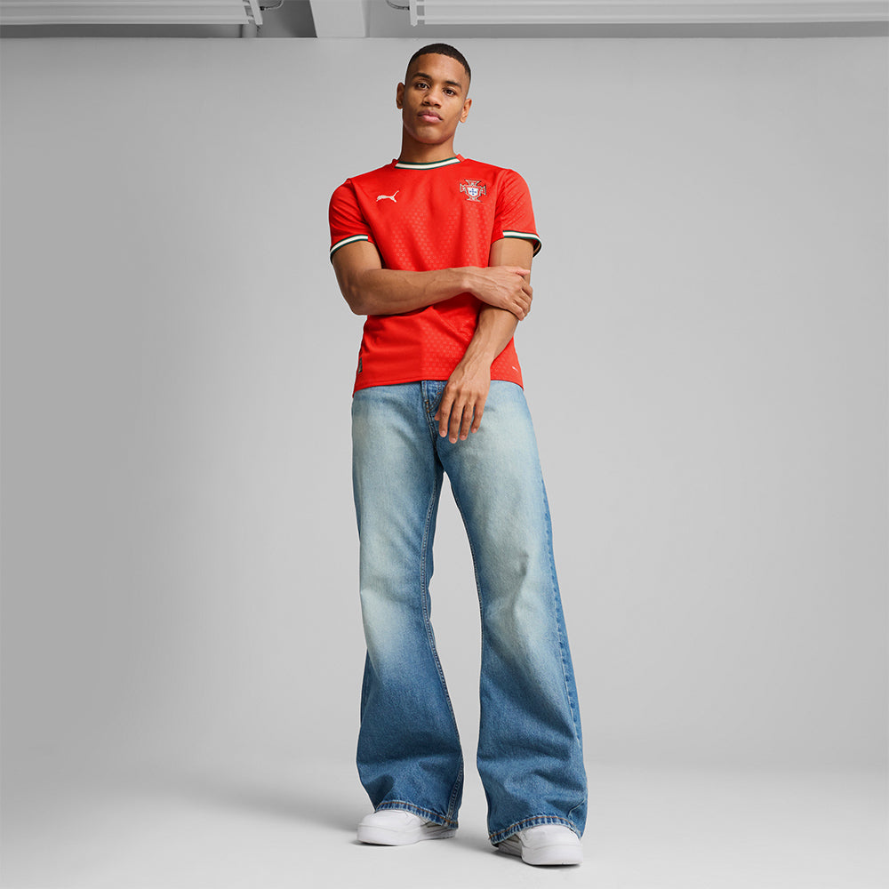 Áo Đá Bóng Nam Puma Portugal Sân Nhà Mùa Giải 2025 Replica - Đỏ - Supersports Vietnam