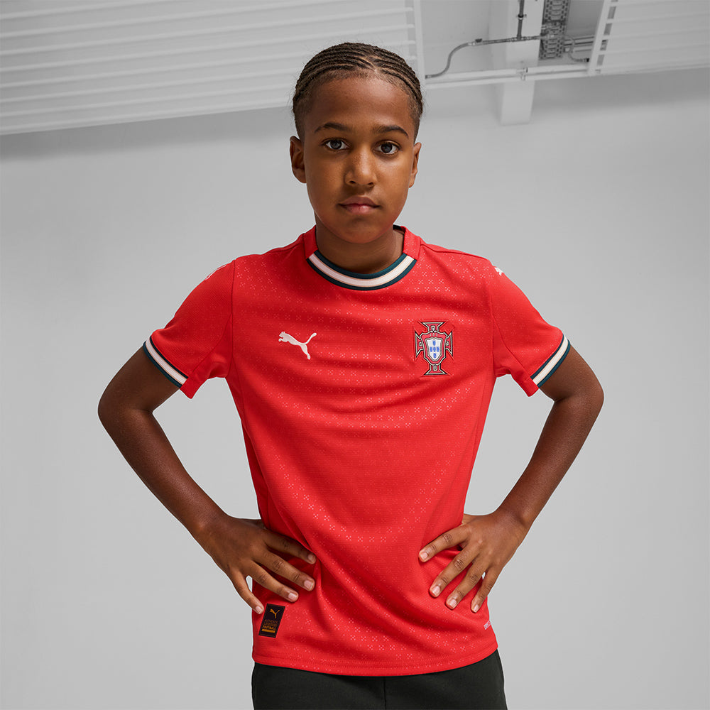 Áo Đá Bóng Trẻ Em Puma Portugal Sân Nhà Mùa Giải 2025 Replica - Đỏ - Supersports Vietnam