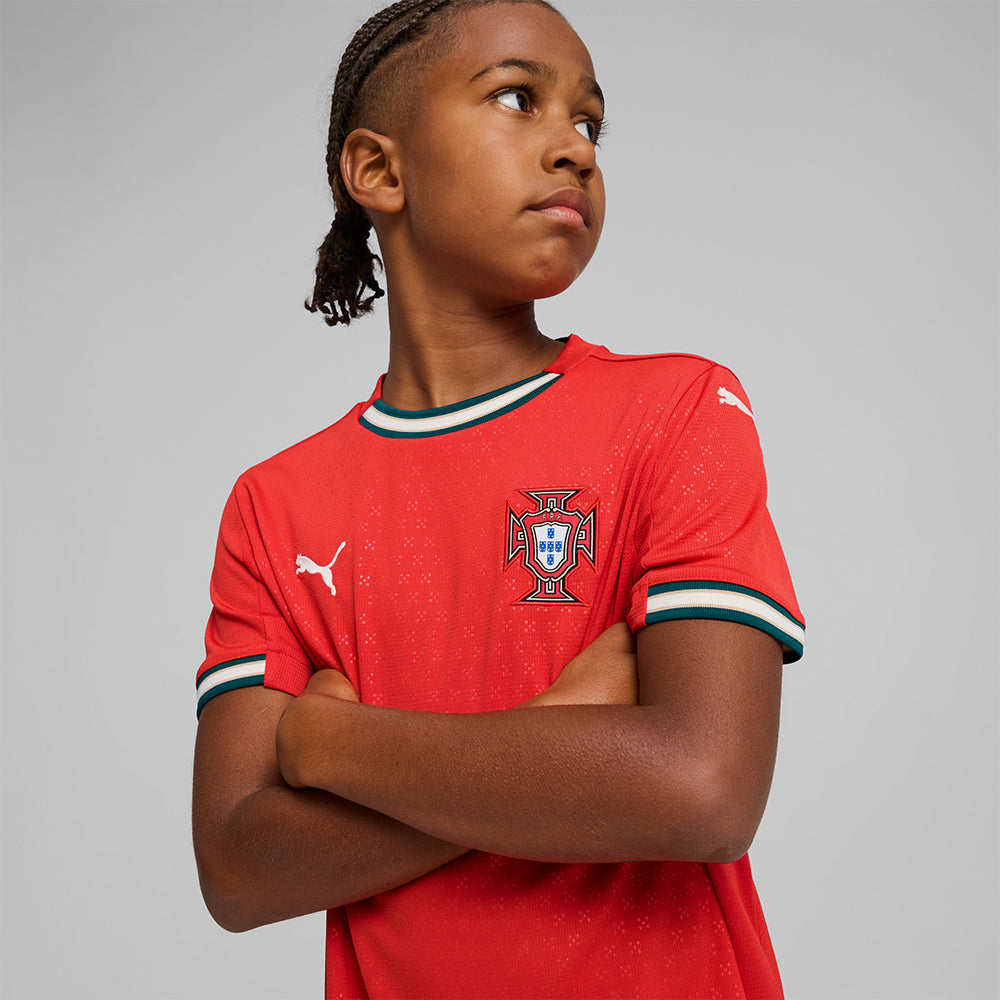 Áo Đá Bóng Trẻ Em Puma Portugal Sân Nhà Mùa Giải 2025 Replica - Đỏ - Supersports Vietnam