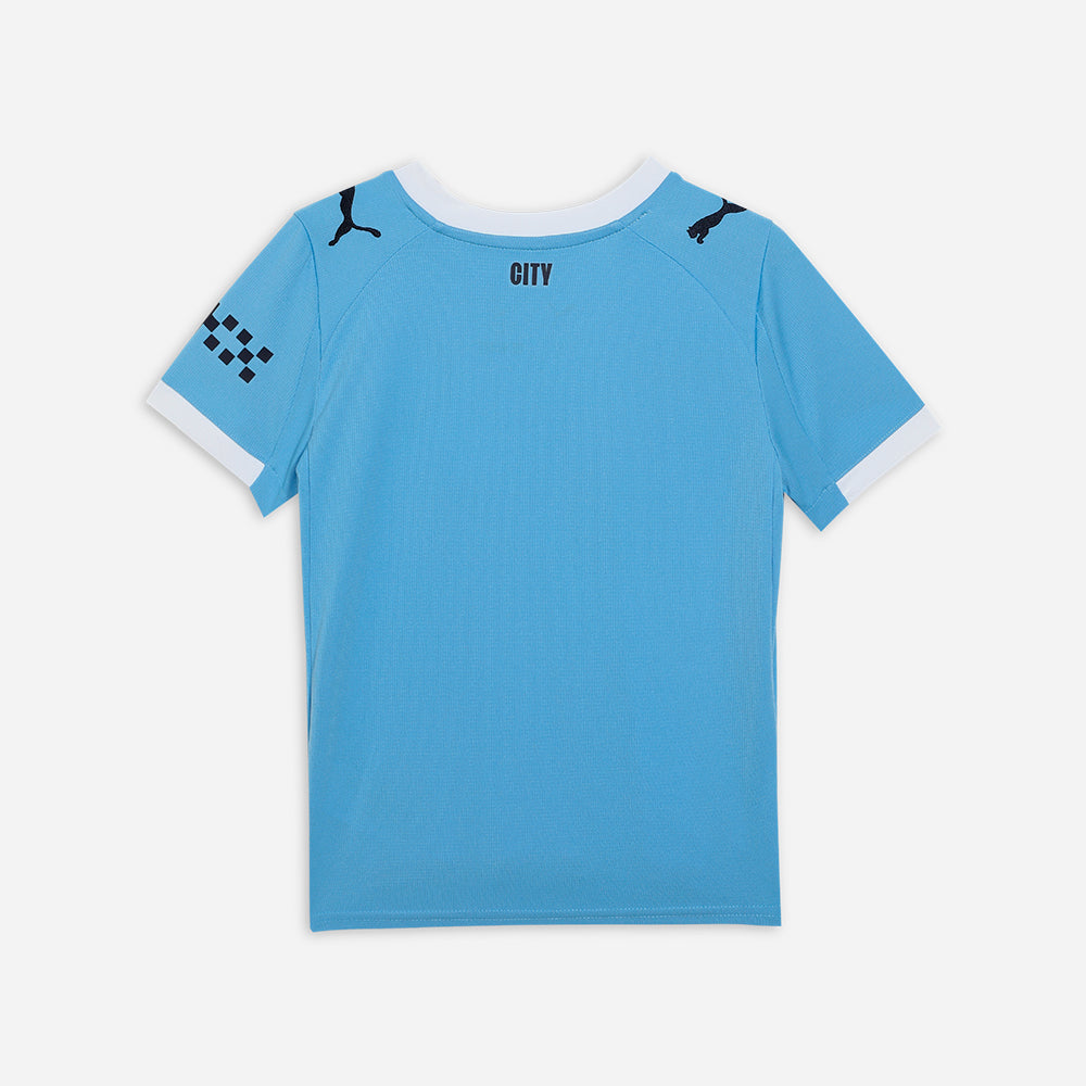 Áo Đá Bóng Trẻ Em Puma Mancherter City Replica Sân Nhà 25/26 - Xanh Dương - Supersports Vietnam