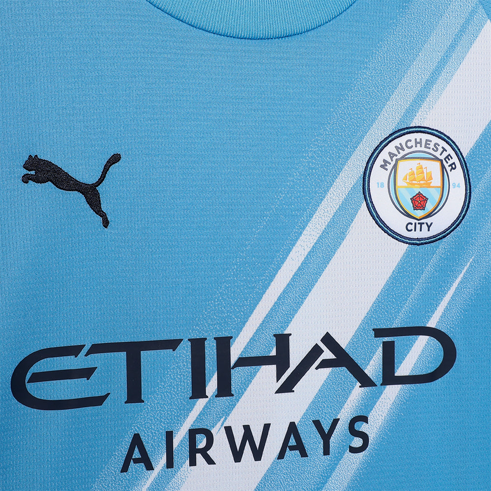 Áo Đá Bóng Trẻ Em Puma Mancherter City Replica Sân Nhà 25/26 - Xanh Dương - Supersports Vietnam