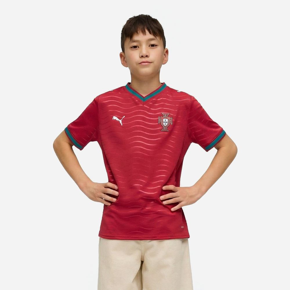 Áo Đá Bóng Sân Nhà Trẻ Em Puma Portugal Replica Jr Club - Đỏ - Supersports Vietnam