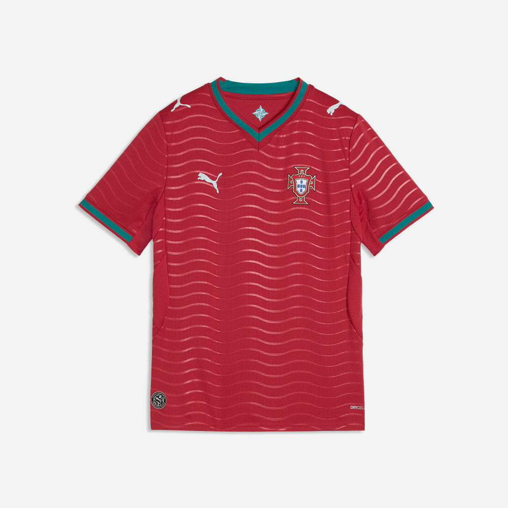 Áo Đá Bóng Sân Nhà Trẻ Em Puma Portugal Replica Jr Club - Đỏ - Supersports Vietnam