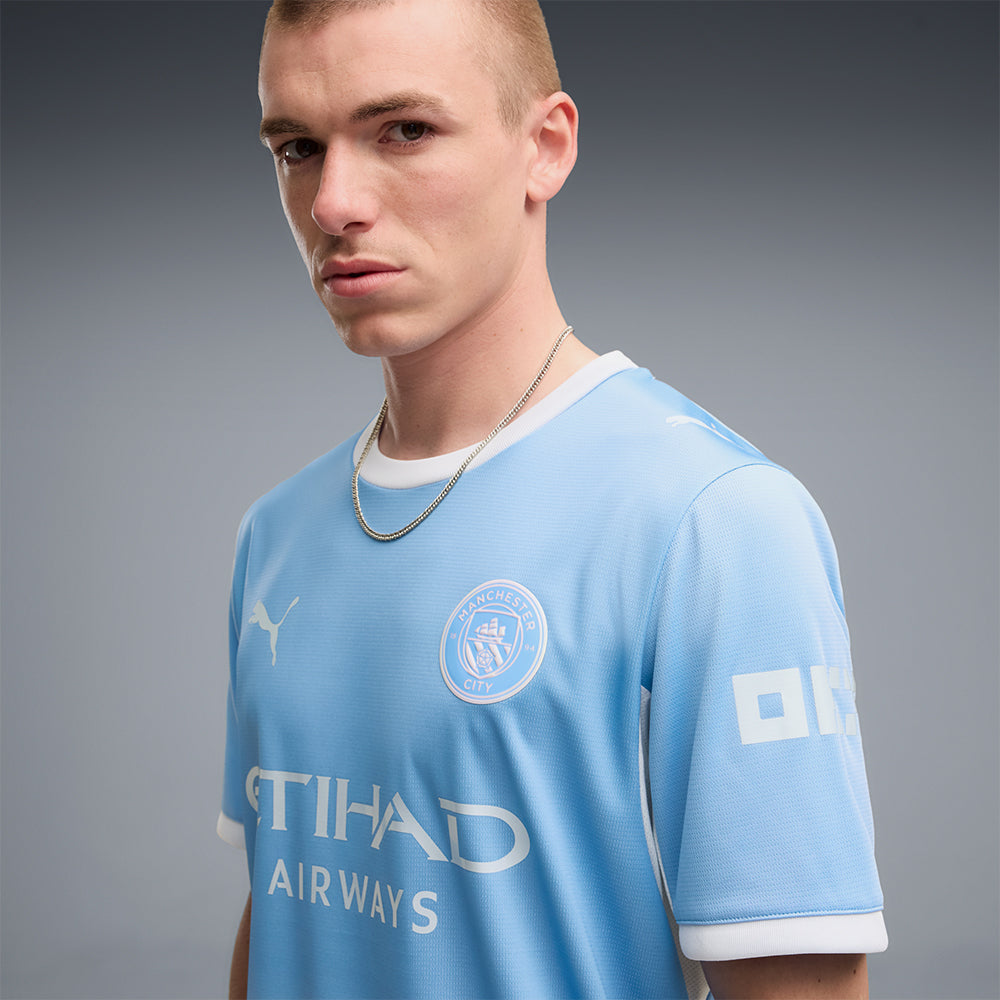 Áo Đá Bóng Nam Puma Sân Nhà Manchester City 26/27 Replica - Xanh Dương - Supersports Vietnam