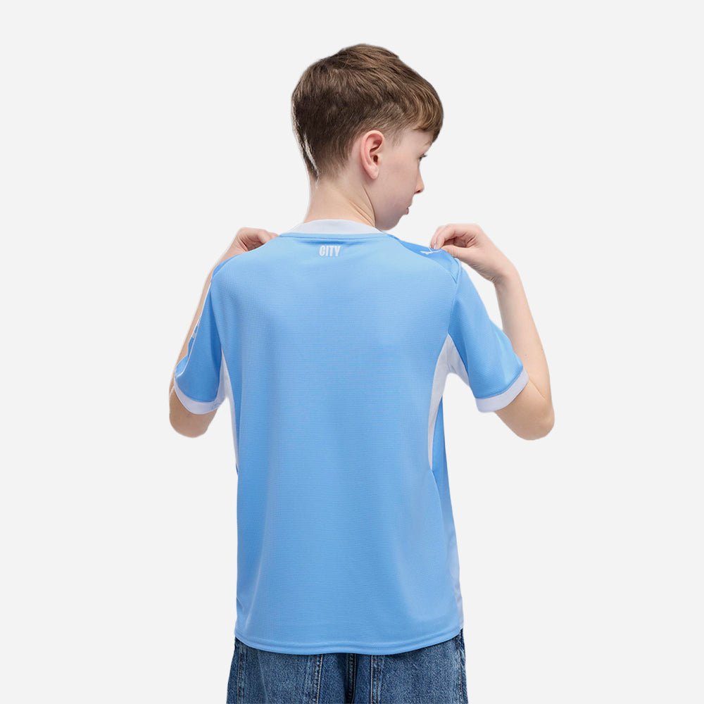 Áo Đá Bóng Trẻ Em Puma Sân Nhà Manchester City Replica Jr - Xanh Dương - Supersports Vietnam