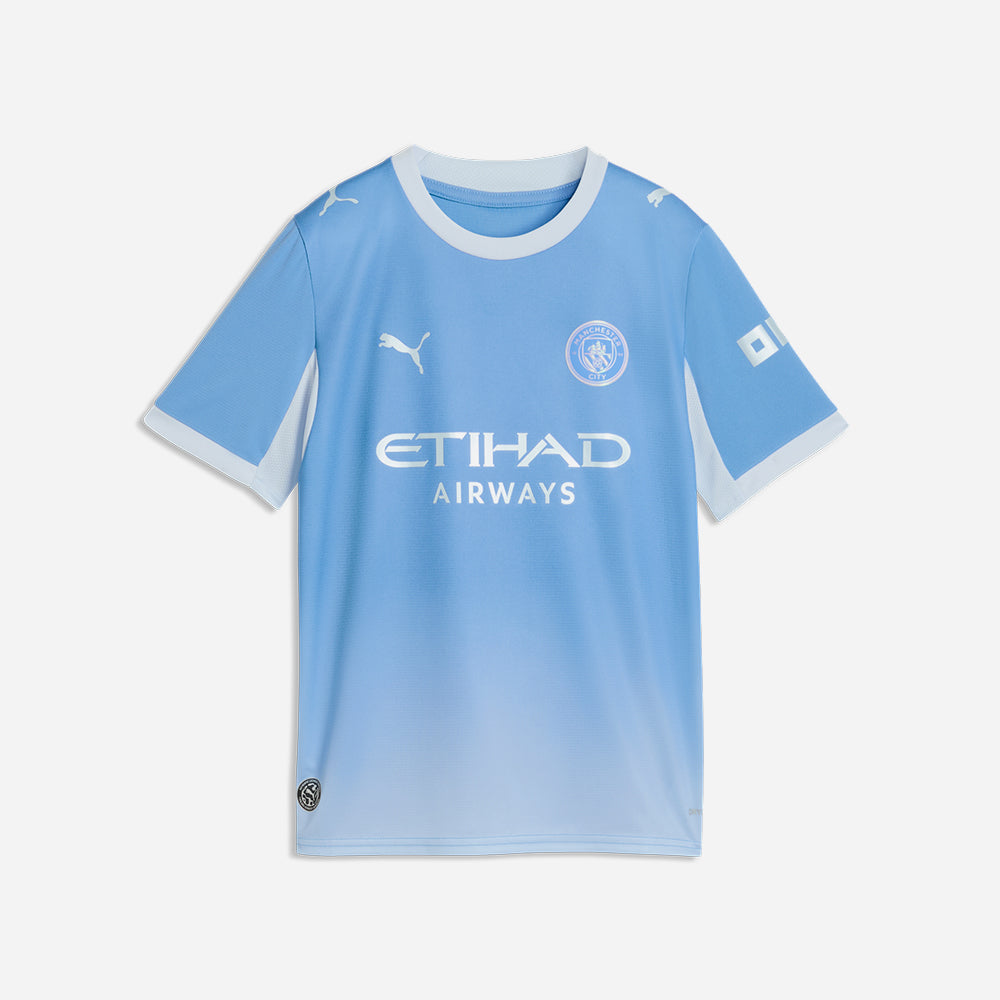 Áo Đá Bóng Trẻ Em Puma Sân Nhà Manchester City Replica Jr - Xanh Dương - Supersports Vietnam